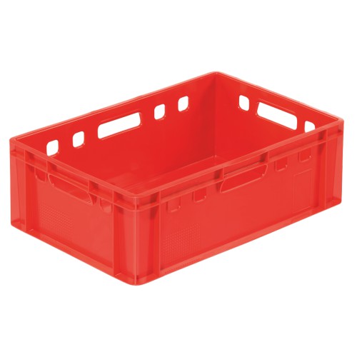 Bacs, fonds et parois pleins, rouges, L 600 x P 400 mm Bacs, fonds et parois pleins, rouges, L 600 x P 400 mm