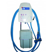 Poste de désinfection, 1 produit, L 650  x P 400 x H 1000 mm