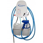 Poste de désinfection 2 produits L 700 x P 400 x H 1000 mm