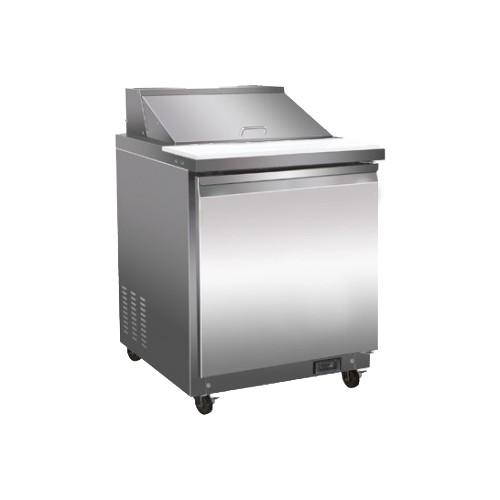 Saladette saladette réfrigérée, 1 porte, 8 bacs 1/6 Saladette saladette réfrigérée, 1 porte, 8 bacs 1/6