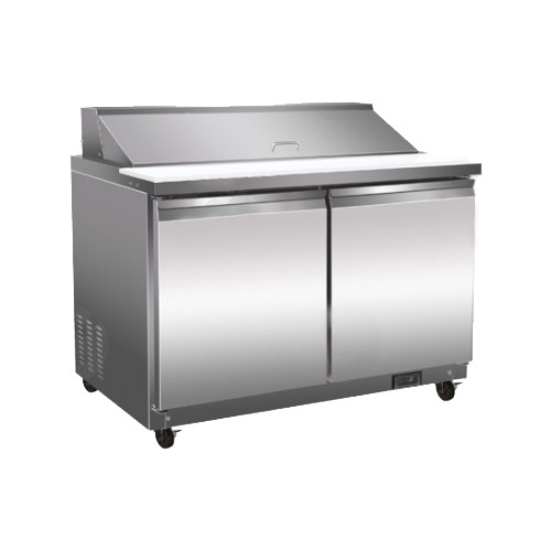 Saladette saladette réfrigérée, 2 portes, 12 bacs 1/6 Saladette saladette réfrigérée, 2 portes, 12 bacs 1/6