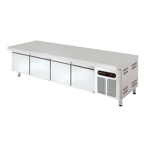 Soubassement réfrigéré, froid positif, profondeur 700 mm, 4 tiroirs, 550 L