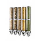 Distributeur d'aliments secs, free flow, gamme premium, 5 x 9 L