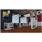 Mur de séparation recyclable, 2000 x 1500 mm, PVC transparent