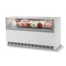 Vitrine à glace, Oneshow Free 120, capacité 10 bacs ronds de 3 L