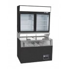 Vitrine de congélation, élément haut, vitrine 2 portes, 320 L