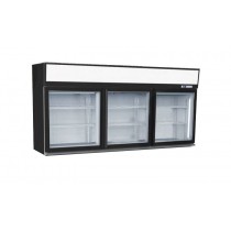 Vitrine de congélation, élément haut, vitrine 3 portes, 550 L