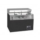 Vitrine de congélation, élément bas, conservateurs coffres vitré, 470 L