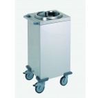 Chariot neutre à assiette acier inoxydable largeur 485 mm 