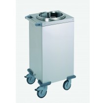 Chariot neutre à assiette acier inoxydable largeur 485 mm 