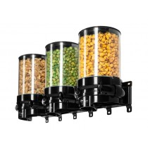 Distributeur d'aliments bilogiques et secs, Multi-X, mural, 3 conteneurs, gamme professionnel, 3 x 1,5 L