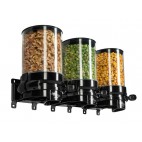 Distributeur d'aliments bilogiques et secs, Multi-X, mural, 3 conteneurs, gamme professionnel, 3 x 1,5 L