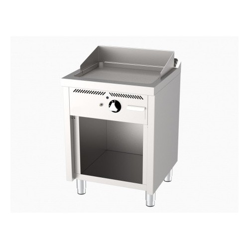 Fry-top à gaz, série 600, acier rectifié, L 600 mm, sur placard Fry-top à gaz, série 600, acier rectifié, L 600 mm, sur placard