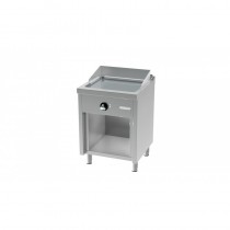 Fry-top électrique, série 600, revêtement chromé, L 600 mm, sur placard