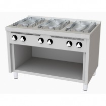 Fourneau à gaz basic, 6 feux, série 750, sur placard