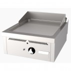 Fry-top à gaz série 750 acier rectifié, L 600 mm à poser