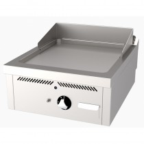 Fry-top à gaz série 750 acier rectifié, L 600 mm à poser