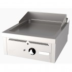 Fry-top à gaz série 750 revêtement chromé, L 600 mm à poser