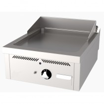 Fry-top à gaz série 750 revêtement chromé, L 600 mm à poser