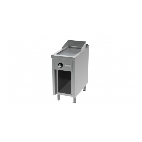 Fry-top électrique, série 750, acier rectifié, L 400 mm, sur placard Fry-top électrique, série 750, acier rectifié, L 400 mm, sur placard