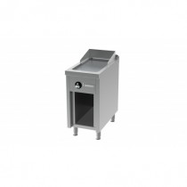 Fry-top électrique, série 750, acier rectifié, L 400 mm, sur placard