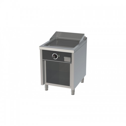 Fry-top électrique, série 750, acier rectifié, L 600 mm, sur placard