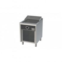 Fry-top électrique, série 750, acier rectifié, L 600 mm, sur placard