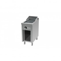 Fry-top électrique, série 750, revêtement chromé, L 400 mm, sur placard