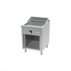 Fry-top électrique, série 750, revêtement chromé, L 600 mm, sur placard