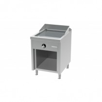 Fry-top électrique, série 750, revêtement chromé, L 600 mm, sur placard
