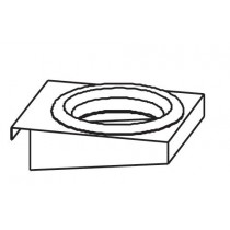 Trou-vide déchets coulissant, avec collerette, crochetable sur bord de 50 mm