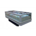 Ilôt de présentation bi-température YALOS 250 RV TB/TN, groupe interne air 220 V, roues, couleur gris