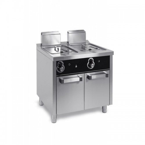 Friteuse à gaz, 12 L + 12 L, série 750, sur placard Friteuse à gaz, 12 L + 12 L, série 750, sur placard