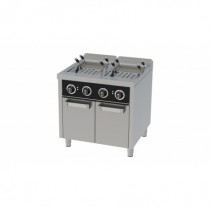 Cuiseur à pâtes électrique, 25 L + 25 L, série 600, sur placard
