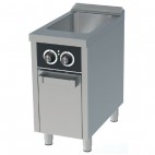 Bain Marie à gaz, série 750, L 400 mm, sur placard