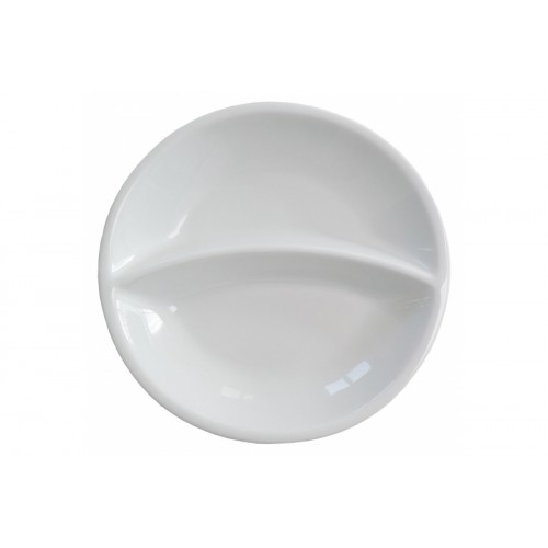 Assiette porcelaine 2 compartiments Ø 255 mm 1 x 500 / 1 x 230 ml Assiette porcelaine 2 compartiments Ø 255 mm 1 x 500 / 1 x 230 ml
