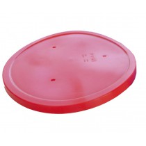 Couvercle silicone bleu pour assiette ronde 