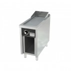 Fry-top électrique, série 750, acier rectifié, L 400 mm, sur placard