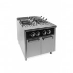 Cuiseur à pâtes à gaz, 40 L + 40 L, série 900, sur placard