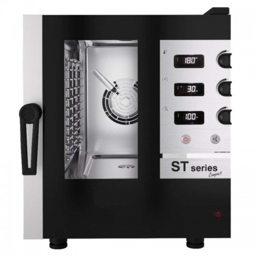 Four mixte à injection de vapeur, commande mécanique afficheur digital, série ST COMPACT, 6 x GN 1/1, L 530 x P 795 mm Four mixte à injection de vapeur, commande mécanique afficheur digital, série ST COMPACT, 6 x GN 1/1, L 530 x P 795 mm