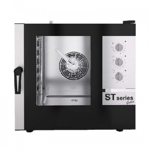 Four mixte à injection de vapeur, commande électromécanique, série ST GASTRO, 7 niveaux GN 1/1 Four mixte à injection de vapeur, commande électromécanique, série ST GASTRO, 7 niveaux GN 1/1