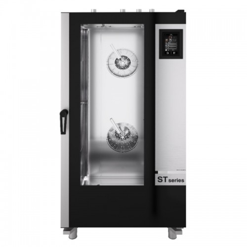 Four mixte à injection de vapeur, à gaz, panneau de commande tactile, série ST GASTRO, 20 niveaux GN 1/1 Four mixte à injection de vapeur, à gaz, panneau de commande tactile, série ST GASTRO, 20 niveaux GN 1/1
