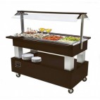 Buffet salad'bars réfrigéré (statique), version centrale 4 GN 1/1, 500 W