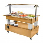 Buffet salad'bars Mixte, version centrale 4 GN 1/1, 2,25 Kw