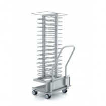 Chariot à assiettes pour fours mixtes 20 niveaux GN 1/1
