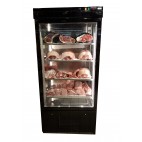 Cave de présentation pour viande maturée, sans hygrométrie, 1 porte et côtés vitrés, 1 kW