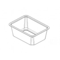 Barquette rectangulaire, 970 ml, 165x123x70 mm, 4860 unités