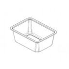 Barquette rectangulaire, 970 ml, 165x123x70 mm, 4860 unités