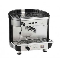 Machine à café espresso BEZZERA ELLISSE 2011 DE - 1 Groupe, 230V, acier inoxydable / noir, avec chauffage électrique et gaz
