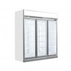 Vitrine murale, version négative, gamme MARKET, 3 portes, 1530 L